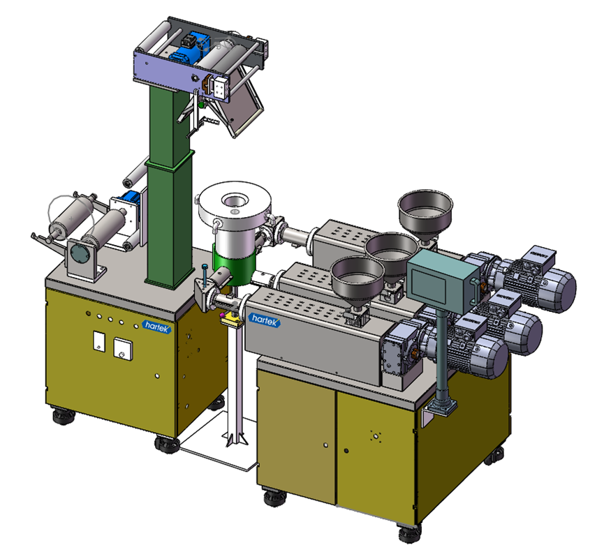 three-layer co-extrusion film blowing machine